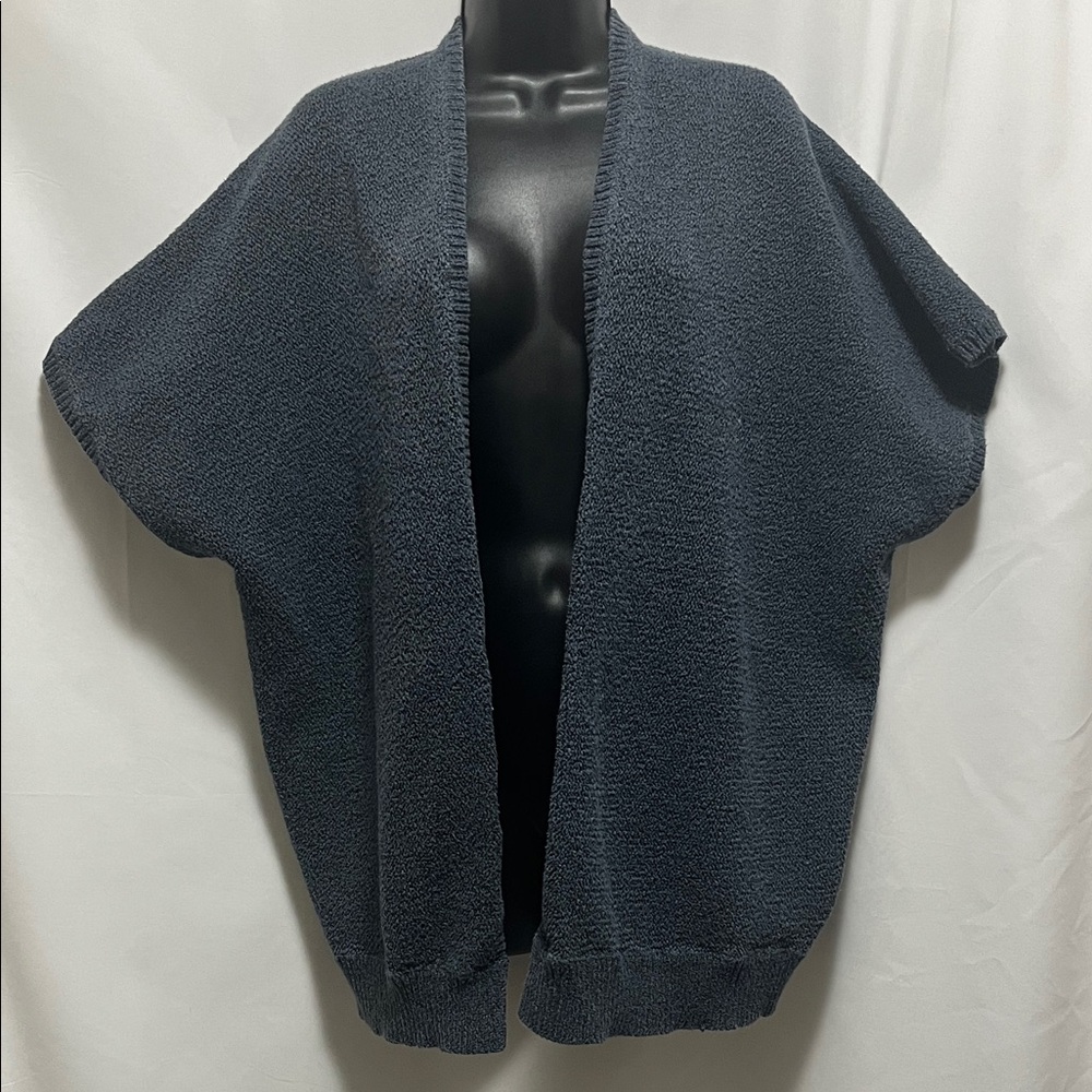ARITZIA Community Iconic Cape Cardigan Blue Size Small - Picture 2 of 9